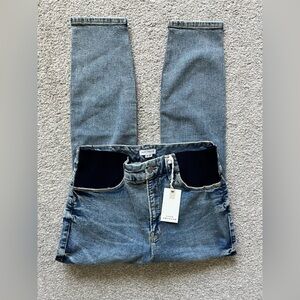 NWT Good American Maternity Distressed Jeans Size 8/29